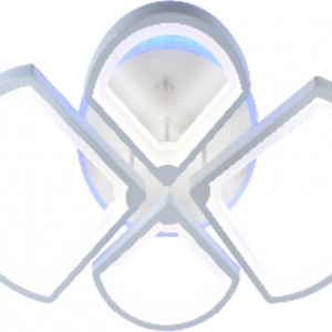 Люстра світлодіодна акрілова Sirius LI8834/4 WH (BL+YL)