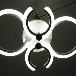 Люстра світлодіодна акрілова Sirius LI8836/4 WH (BL+YL)