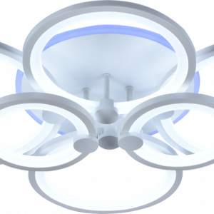 Люстра світлодіодна акрілова Sirius LI8834/6 WH (RGB) 204W+11W