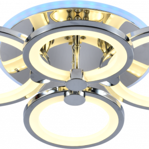 Люстра світлодіодна акрілова Sirius LI8832/4 CR (BL+YL) 100W+8W