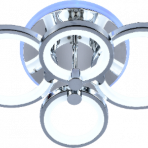 Люстра світлодіодна акрілова Sirius LI8832/4 CR (BL+YL) 100W+8W