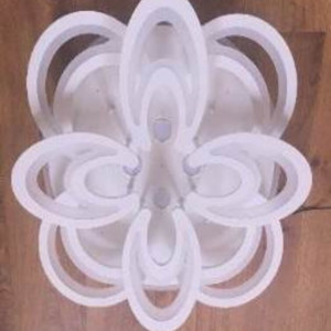 Люстра світлодіодна акрілова Sirius Ш 55073-4+4 (192W+12W)