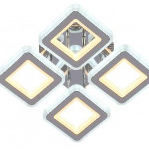 Люстра світлодіодна акрілова Sirius N 6604D-4S 152W хром