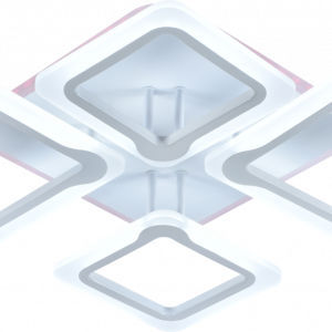 Люстра світлодіодна акрілова Sirius LI8850/4A WH (RGB) 92W+10W