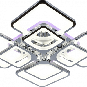 Люстра світлодіодна акрілова Sirius MX10005/4+4B CR (RGB-підсвітка) 224W-12W