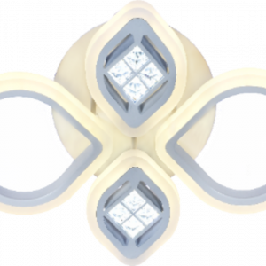 Люстра світлодіодна акрілова Sirius LI8862/4C WH 100W