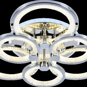 Люстра світлодіодна акрілова Sirius LI8878/3+3A CR+RGP 144W+8W