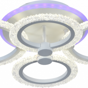 Люстра світлодіодна акрілова Sirius LI8879/4 WH+RGP 72W+7W