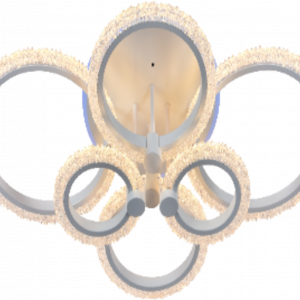 Люстра світлодіодна акрілова Sirius LI8879/6 WH+RGP 132W+8W