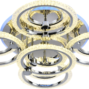 Люстра світлодіодна акрілова Sirius LI8879/5+5B CR+RGP 180W+11W