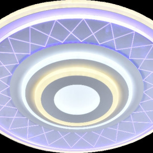 Люстра світлодіодна акрілова Sirius LI8964/500 WH+BL+YL 106W+32W