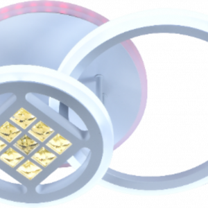 Люстра світлодіодна акрілова Sirius LI8860/2B WH+RGB 72W+7W