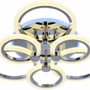 Люстра світодіодна акрілова Sirius MX10025/3+3 CR+RGP 108W+8W