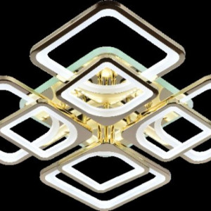 Люстра світлодіодна акрілова Sirius MX10005/4+4B FG+RGP 224W+10W