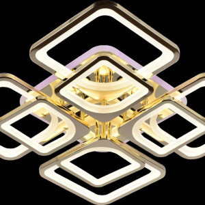 Люстра світлодіодна акрілова Sirius MX10005/4+4B FG+RGP 224W+10W