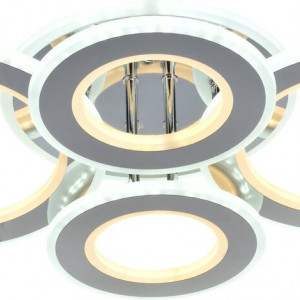 Люстра світлодіодна акрілова Sirius LI8881/4 CR(BL+YL)) 116W+84W