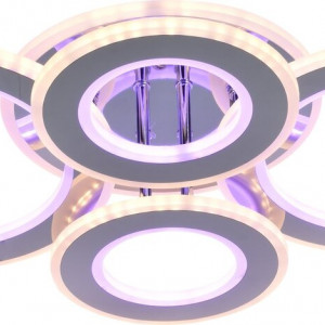 Люстра світлодіодна акрілова Sirius LI8881/4 CR(BL+YL)) 116W+84W