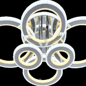 Люстра світлодіодна акрілова Sirius LI8881/6 CR(BL+YL)) 198W+156W