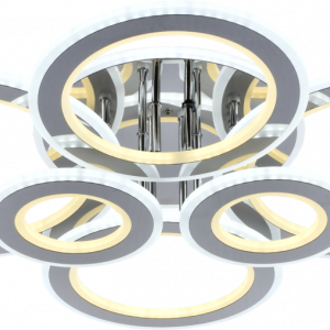 Люстра світлодіодна акрілова Sirius LI8881/6 CR(BL+YL)) 198W+156W