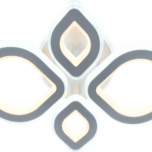 Люстра світлодіодна акрілова Sirius LI8883/2+2 WH (BL+YL) 112W+80W