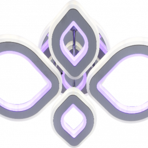 Люстра світлодіодна акрілова Sirius LI8883/2+2 CR (BL+YL) 112W+80W