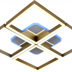 Люстра світлодіодна акрілова Sirius DK5848/4 GOLD+CR (RGB) 192W+10W