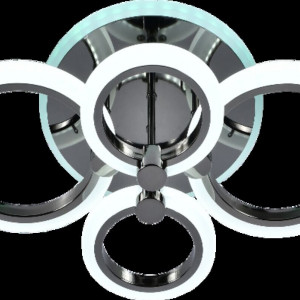 Люстра світодіодна акрілова Sirius MX10025/4 PEARL BK (RGB) 76W+7W