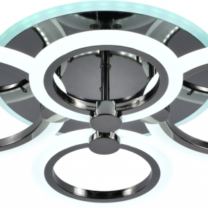 Люстра світодіодна акрілова Sirius MX10025/4 PEARL BK (RGB) 76W+7W