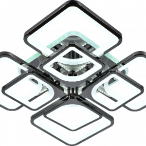 Люстра світлодіодна акрілова Sirius MX10005/4+4B PEARL BK (RGB) 224W+10W