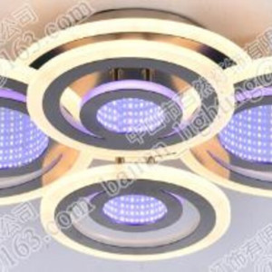 Люстра світлодіодна акрілова Sirius LI8889/2+2 CR (RGB) 124W+8W