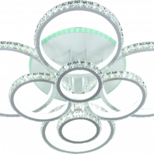 Люстра світлодіодна акрілова Sirius DK5819/8W WH (RGB) 476W+11W