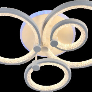 Люстра світлодіодна акрілова Sirius LI8878/4C WH (RGB) 128W+8W