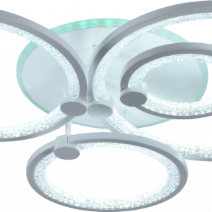 Люстра світлодіодна акрілова Sirius LI8878/4C WH (RGB) 128W+8W