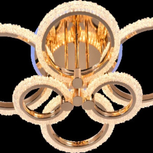 Люстра світлодіодна акрілова Sirius LI8879/6 FGD (RGB) 132W+8W