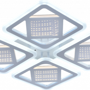 Люстра світлодіодна акрілова Sirius LI8885/4A WH (BL-YL) 142W+64W