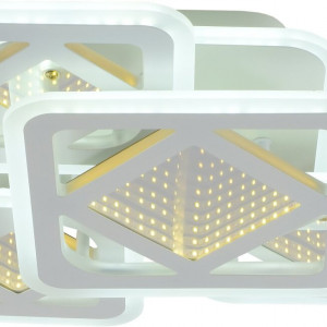 Люстра світлодіодна акрілова Sirius LI8885/4C WH (BL+YL) 118W+46W