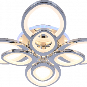 Люстра світлодіодна акрілова Sirius MX10015/4+4 CR (RGB) 192W+8W