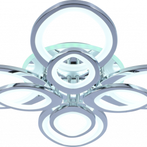 Люстра світлодіодна акрілова Sirius MX10015/4+4 CR (RGB) 192W+8W