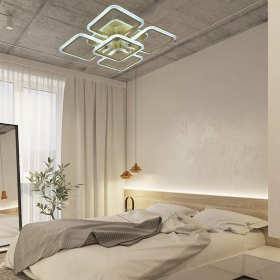 Люстра світлодіодна акрілова Sirius LI8822/4+1 MATT GOLD (RGB) 140W+10W Зображення №2 Люстра світлодіодна акрілова Sirius LI8822/4+1 MATT GOLD (RGB) 140W+10W фото № 2