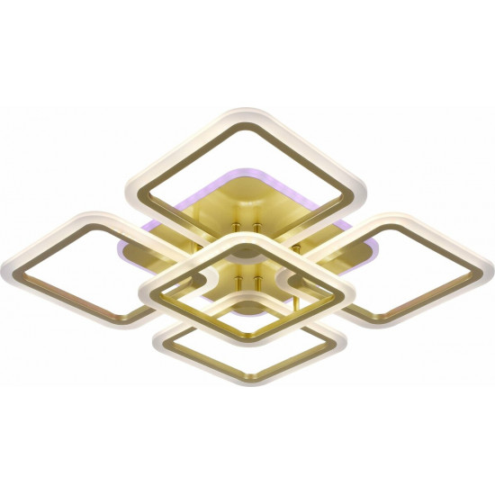 Люстра світлодіодна акрілова Sirius LI8822/4+1 MATT GOLD (RGB) 140W+10W Зображення №4 Люстра світлодіодна акрілова Sirius LI8822/4+1 MATT GOLD (RGB) 140W+10W фото № 4
