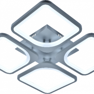 Люстра світлодіодна акрілова Sirius MX10005/4A GREY 136W