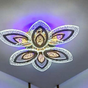 Люстра світлодіодна акрілова Sirius Ш 55527/3+3 176W