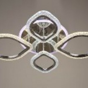 Люстра світлодіодна акрілова Sirius B VH0043/2+2 (76W+14W RGB)