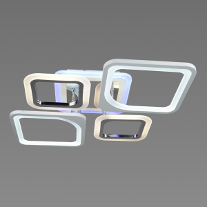 Люстра світлодіодна акрілова Sirius B YH057/2+2 (96W+15W RGB)