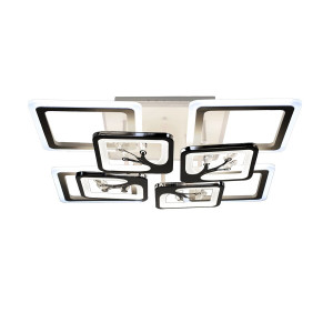 Люстра світлодіодна акрілова Sirius B YH266/4+4 192W+18W