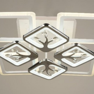 Люстра світлодіодна акрілова Sirius B YH266/4+4 192W+18W