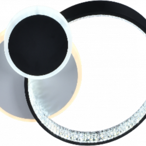 Люстра світлодіодна акрілова Sirius C7034/450B WH+BK (80W)