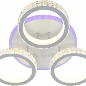 Люстра світлодіодна акрілова Sirius DK5867/3 WH (RGB) 102W+6,5W