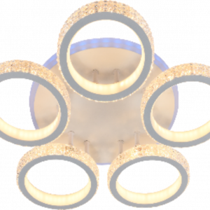 Люстра світлодіодна акрілова Sirius DK5867/5 WH (RGB) 170W+8W