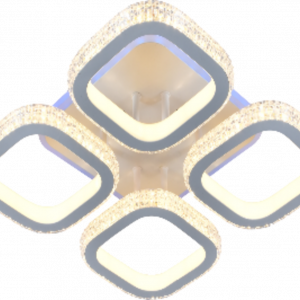 Люстра світлодіодна акрілова Sirius DK5868/4 WH (RGB) 160W+8W